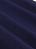 [Plus Size] Dark Blue 1950s Keyhole Swing Dress