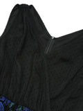 [Pre-Sale] Black 1950s V-Neck 3D Butterfly Mesh Dress