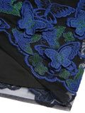 [Pre-Sale] Black 1950s V-Neck 3D Butterfly Mesh Dress