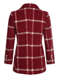 Red 1950s Christmas Scottish Plaid Jacket
