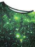 Green 1950s Christmas Half Sleeve Dress