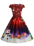 1950s Christmas Sweetheart Neckline Dress