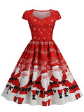 1950s Christmas Sweetheart Neckline Dress