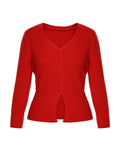 2PCS 1930s Red Knit Sweater & Black Fishtail Skirt