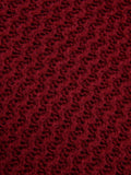 Red 1940s Christmas Solid Knit Cardigan