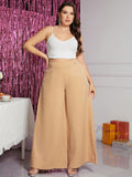 [Plus Size] 1930s Solid Wide Leg Shift Pants