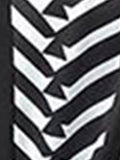 [Plus Size] Black 1940s Geometric V-Neck Patchwork Dress