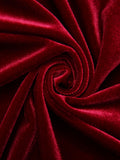 Wine Red 1930s Strap Velvet Mermaid Dress