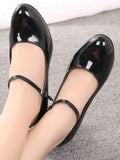 [US Warehouse]Vintage Mid High Heel Shoes