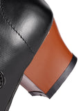Retro Black T-Strap Chunky Heels Shoes