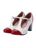 Retro T-Strap High Heels Shoes