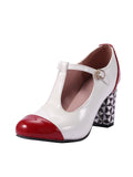 Retro T-Strap High Heels Shoes