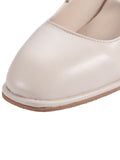 Retro Mary Jane Mid Heels Shoes
