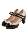 Retro Mary Jane High Heels Shoes