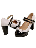 Retro Mary Jane High Heels Shoes