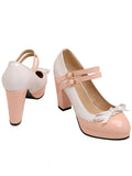 Retro Mary Jane High Heels Shoes