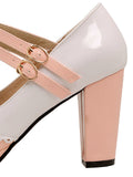 Retro Mary Jane High Heels Shoes