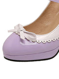 Retro Mary Jane High Heels Shoes
