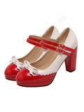 Retro Mary Jane High Heels Shoes