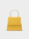 Retro Pearl Solid Clutch Bag