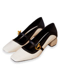 Retro Instep Strap Leather Shoes