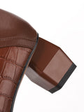 Retro Instep Strap Leather Shoes