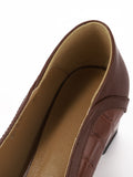 Retro Instep Strap Leather Shoes