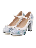 Retro Rose High Heels Shoes