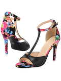 Retro 1950s Fish Mouth High Heels Shoes
