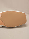 Retro Square Shallow Mouth Thick Heel Shoes