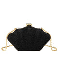 Solid Color Crown Chain Box Bag