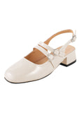 Vintage Solid Mary Janes Shoes
