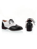 Retro Carved Low Heel Casual Shoes