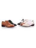 Retro Carved Low Heel Casual Shoes