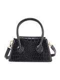 Solid Color Leather Handbag & Crossbody Bag