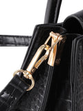 Solid Color Leather Handbag & Crossbody Bag