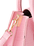 Solid Color Leather Handbag & Crossbody Bag