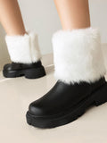 Vintage Thickened Plush Short Tube Boots