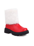 Vintage Thickened Plush Short Tube Boots