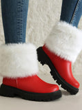 Vintage Thickened Plush Short Tube Boots