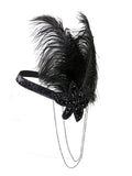 [US Warehouse] 1920s Feather Elastic Headband