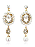 [US Warehouse] 1920s Pearl Rhinestone Earrings