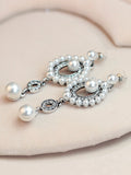 [US Warehouse] 1920s Pearl Rhinestone Earrings