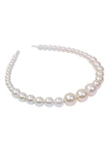 Retro White Pearls Headband
