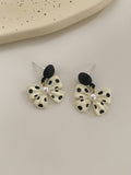 Retro Polka Dot Bowknot Earrings