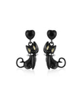 Vintage Cat Halloween Stud Earrings