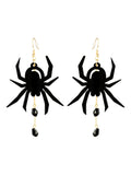 Halloween Black Spider Dangle Earrings
