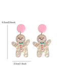 Christmas Gingerbread Man Earrings