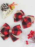 Double Layer Printed Bow Hair Clip