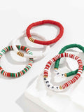 Christmas Colorful Alphabet Bracelet
